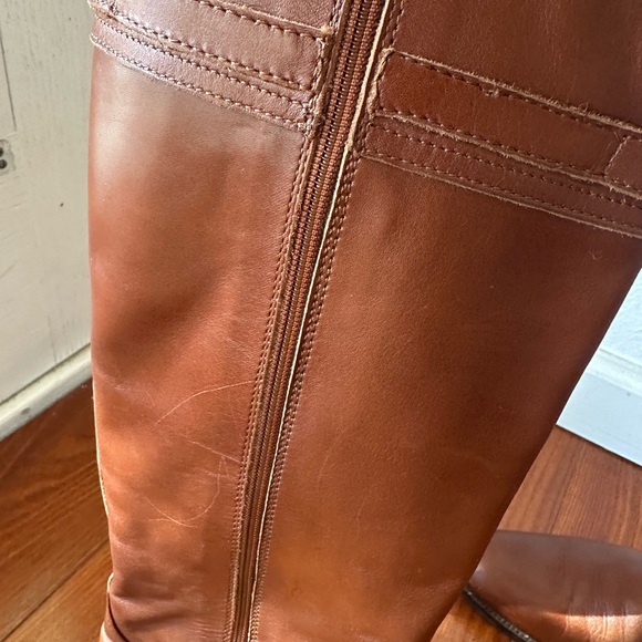 Coach Brown Over the Knee Leather Boots - Picture 8 of 12